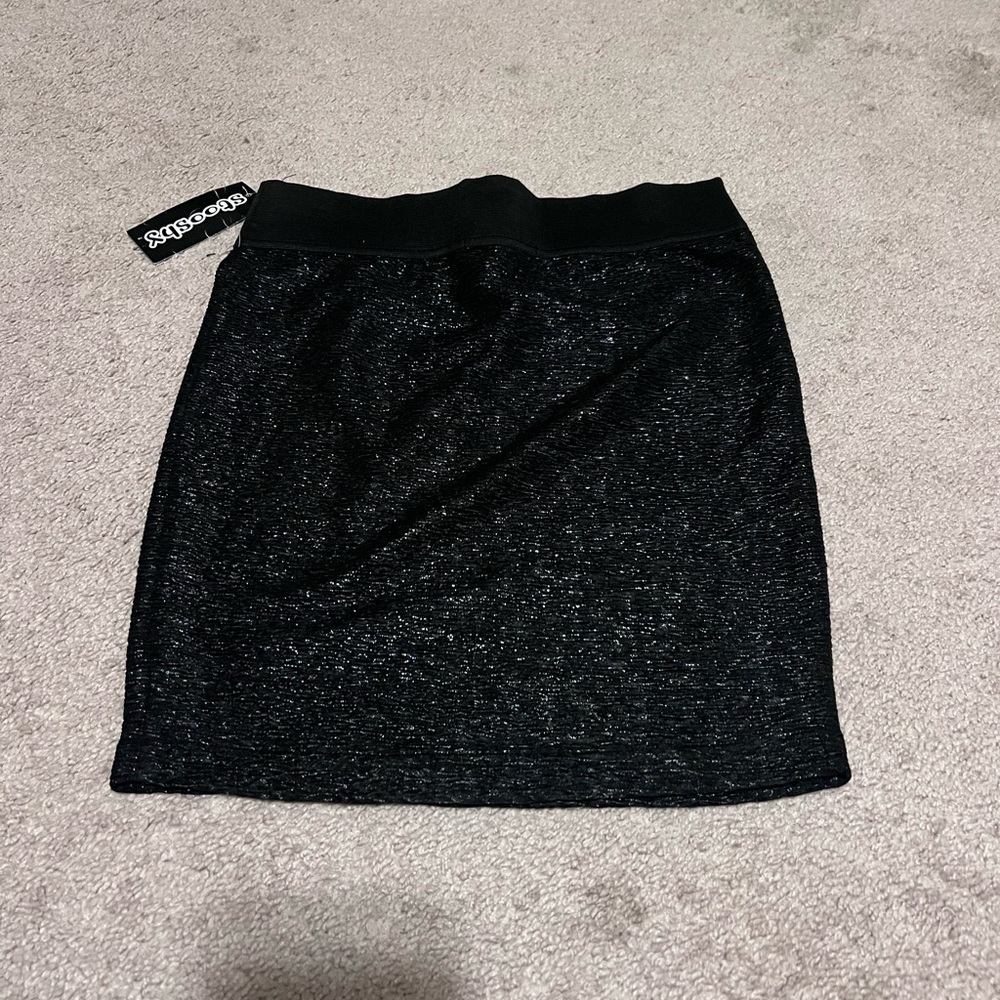 Black and Silver Skirt
